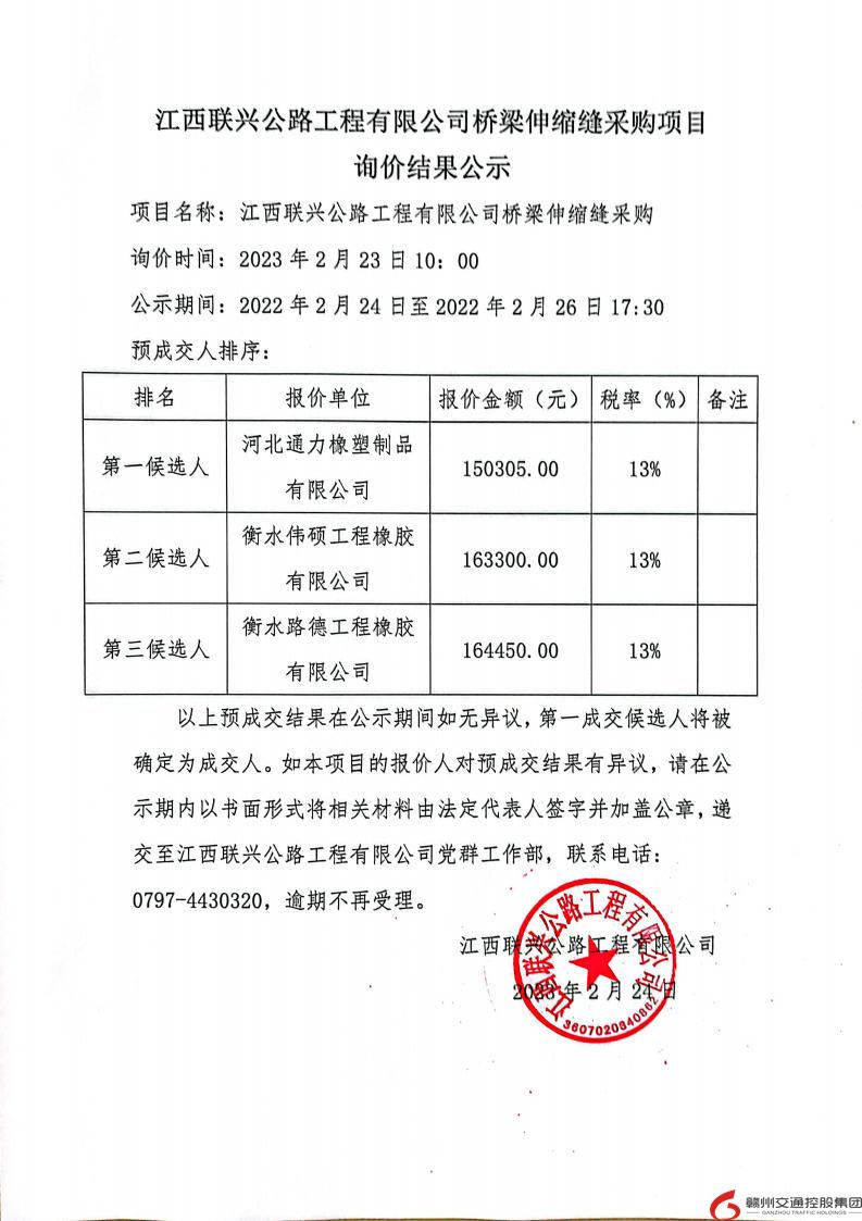 江西联兴公路工程有限公司桥梁伸缩缝装置采购项目询价结果公示.jpg